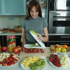 Dicer Express - Multifunktionales Gemüse- Und Obstschneider, 15 Teiliges Set Mit Fingerschutz, Alles-Schneider- Original Aus Der TV Werbung 13 Dicer Express - Multifunktionales Gemüse- Und Obstschneider, 15 Teiliges Set Mit Fingerschutz, Alles-Schneider- Original Aus Der TV Werbung -Herd Gluck Verkäufe 0195f08fabf78b160002dc7fe4c7ba40