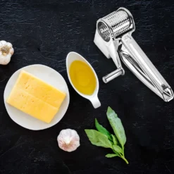 Trommelreibe Edelstahl Gemüse Käseschneider Manuelle Dreh Käsereiben Mit 3 Ersatzköpfen Kurbel 20*11*8.8cm -Herd Gluck Verkäufe 02f415b385e1c0c349e77228df1db49a