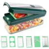 Genius Nicer Dicer Exclusive Gemüseschneider 15tlg Mit 6 Einsätzen + Rezeptheft; A34286