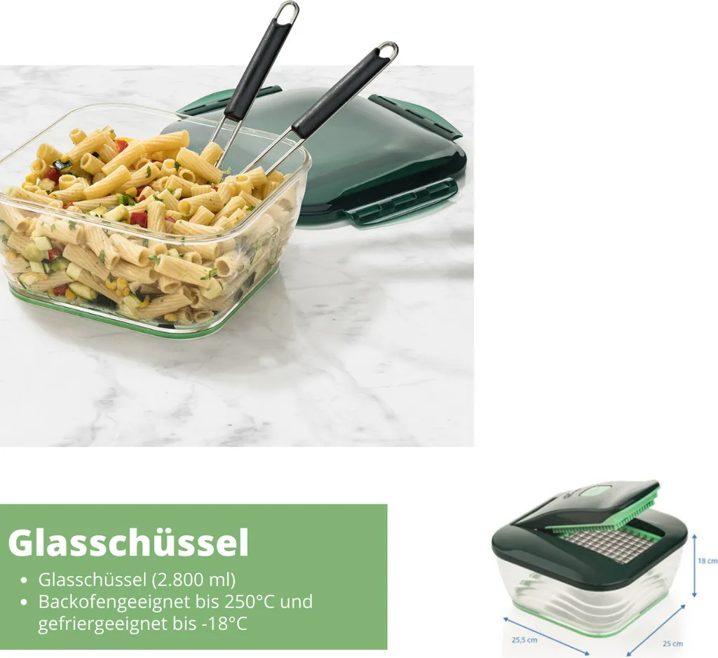 Genius Nicer Dicer Chef 37-tlg Set Gemüseschneider Inkl. 3 In 1 Siebschüssel; A81893 6 Genius Nicer Dicer Chef 37-tlg Set Gemüseschneider Inkl. 3 In 1 Siebschüssel; A81893 – Bild 6