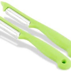 Sparschäler 2er Set Schäler Obst Gemüse Mit Rostfreier Scharfer Pendelklinge Universalschäler Für Rechts Und Linkshänder Allzweckschäler Zum Schälen Von Obst Gemüse Spülmaschinen Geeignet Grün