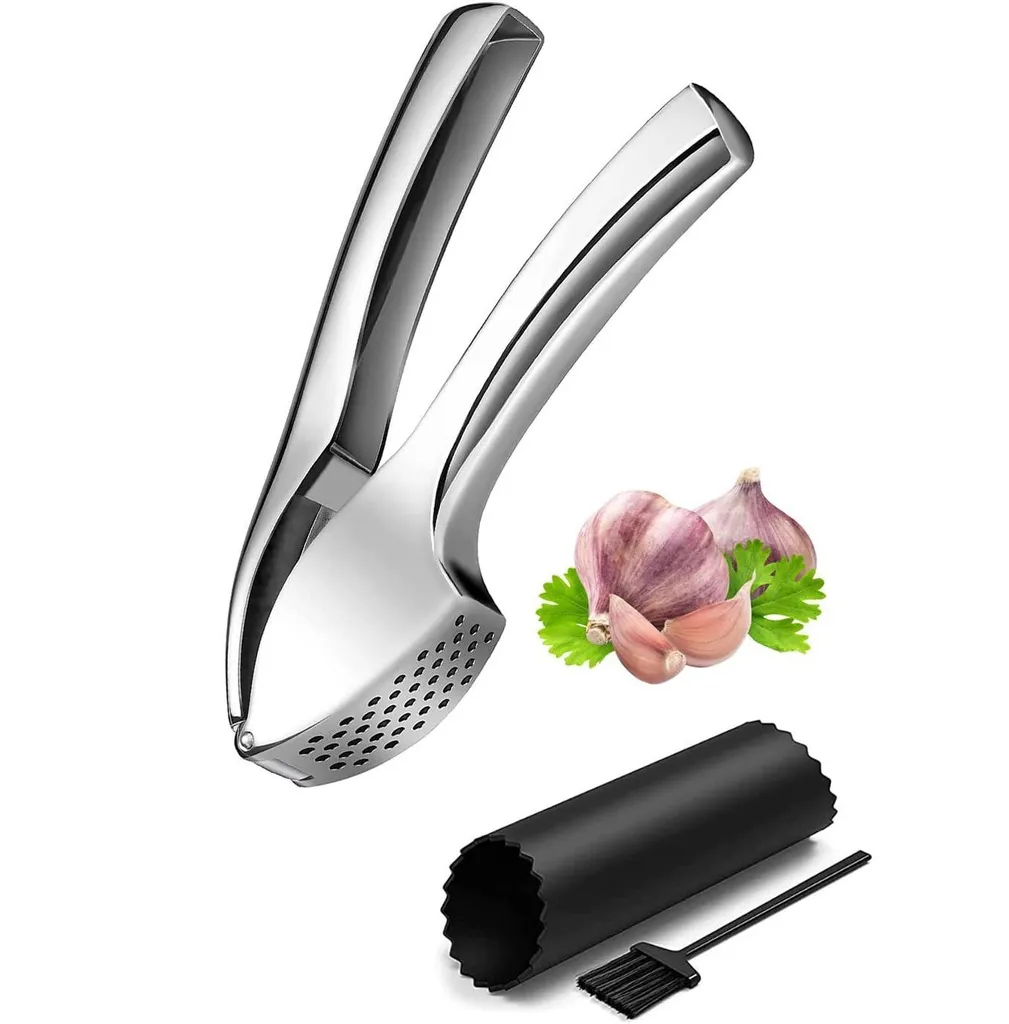 LOZAYI Knoblauchpresse,15,5 Cm Knoblauch- Und Ingwerpresse Mit Ergonomischem Griff Aus Zinklegierung, Praktischer, Rostfrei Und Leicht Zu Reinigen, 1 LOZAYI Knoblauchpresse,15,5 Cm Knoblauch- Und Ingwerpresse Mit Ergonomischem Griff Aus Zinklegierung, Praktischer, Rostfrei Und Leicht Zu Reinigen,