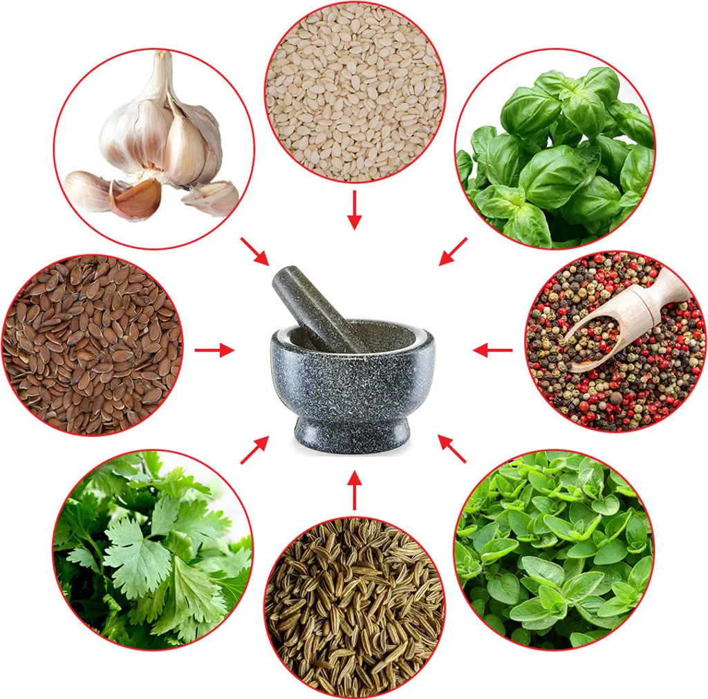 Zeller Mörser & Stößel-Set, Granit, Anthrazit Ø13x8 3 Zeller Mörser & Stößel-Set, Granit, Anthrazit Ø13x8 – Bild 3