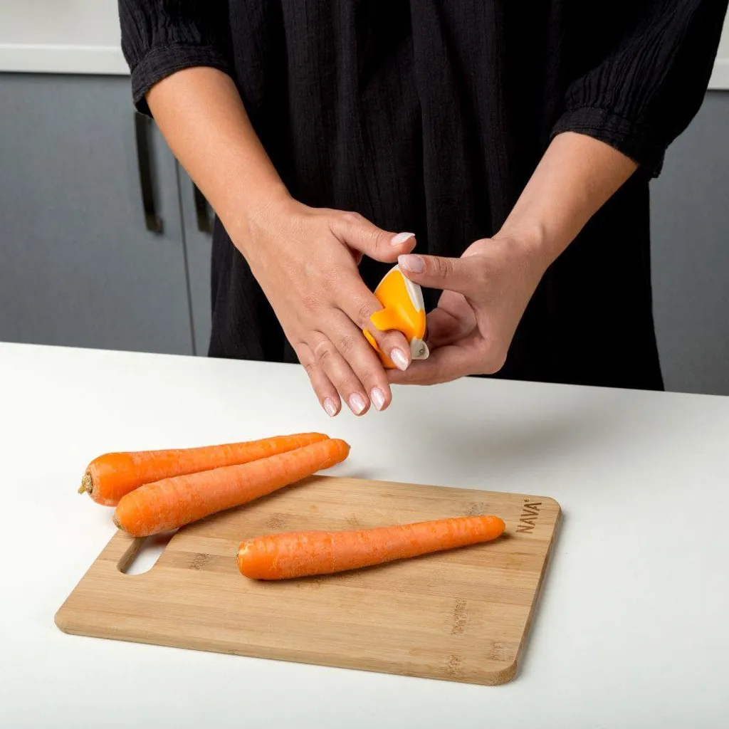 NAVA Sparschäler Zum Tragen Am HANDFINGER Obstschäler Gemüseschäler 3 NAVA Sparschäler Zum Tragen Am HANDFINGER Obstschäler Gemüseschäler – Bild 3