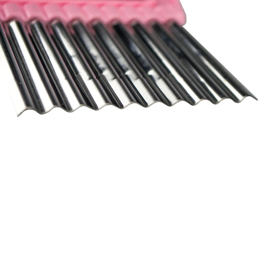 Wellenschneider Chips Chopper Obst Und Gemüseschneider Edelstahl Dekoriermesser, Farbe:Pink 2 Wellenschneider Chips Chopper Obst Und Gemüseschneider Edelstahl Dekoriermesser, Farbe:Pink – Bild 2