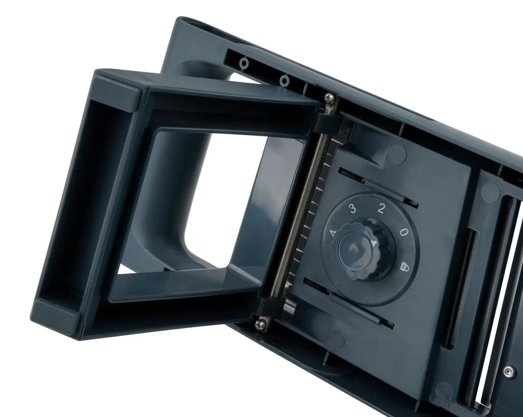 Fackelmann Gemüsehobel #easyprepare, Hochwertiger Gemüseschneider, Mandoline Mit 4 Verschiedenen Schneideinsätzen, Stabiler Küchenhobel Mit Aufbewahrungsbehälter (Farbe: Blau / Grau), 1 X 6 Teile 3 Fackelmann Gemüsehobel #easyprepare, Hochwertiger Gemüseschneider, Mandoline Mit 4 Verschiedenen Schneideinsätzen, Stabiler Küchenhobel Mit Aufbewahrungsbehälter (Farbe: Blau / Grau), 1 X 6 Teile – Bild 3