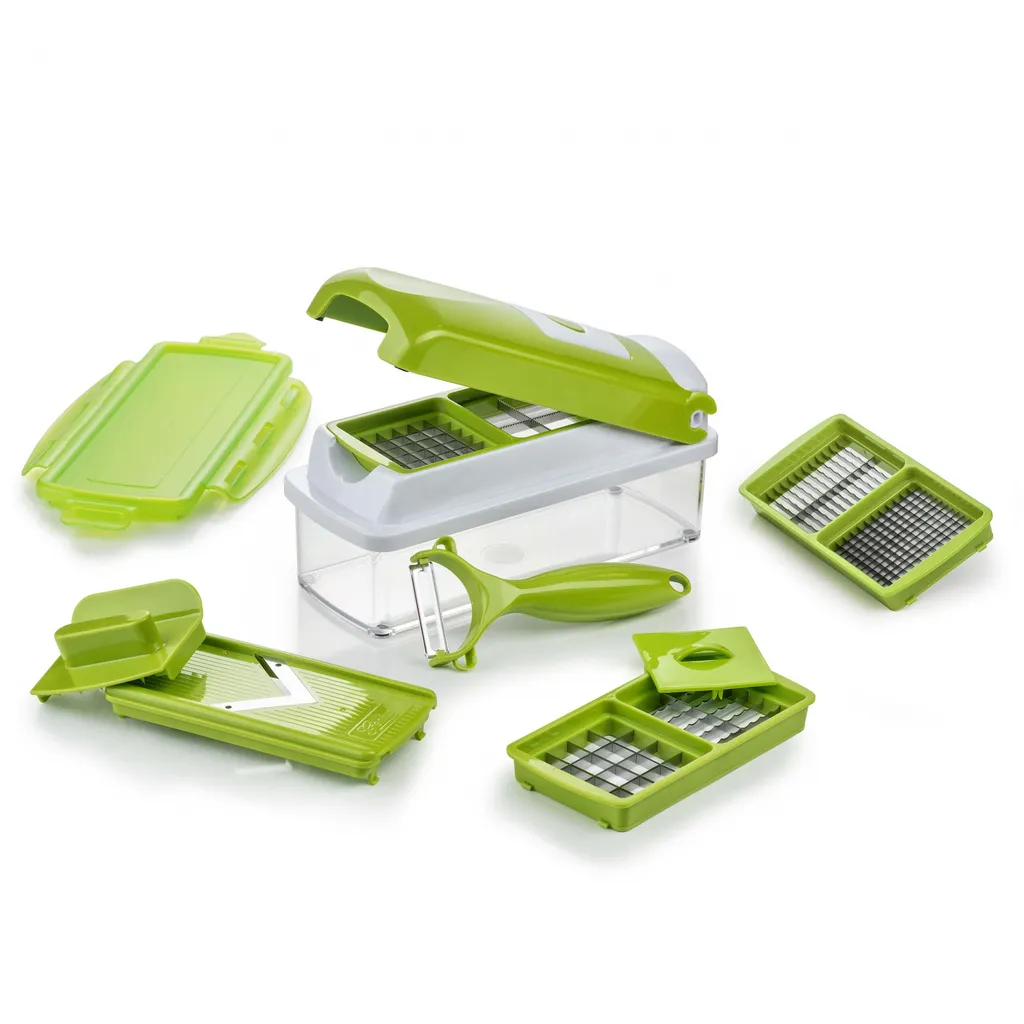 Genius Nicer Dicer Smart (10 Teile) Gemüseschneider Zum Hobeln, Schneiden, Schälen, Würfeln & Schneiden; A33934 1 Genius Nicer Dicer Smart (10 Teile) Gemüseschneider Zum Hobeln, Schneiden, Schälen, Würfeln & Schneiden; A33934