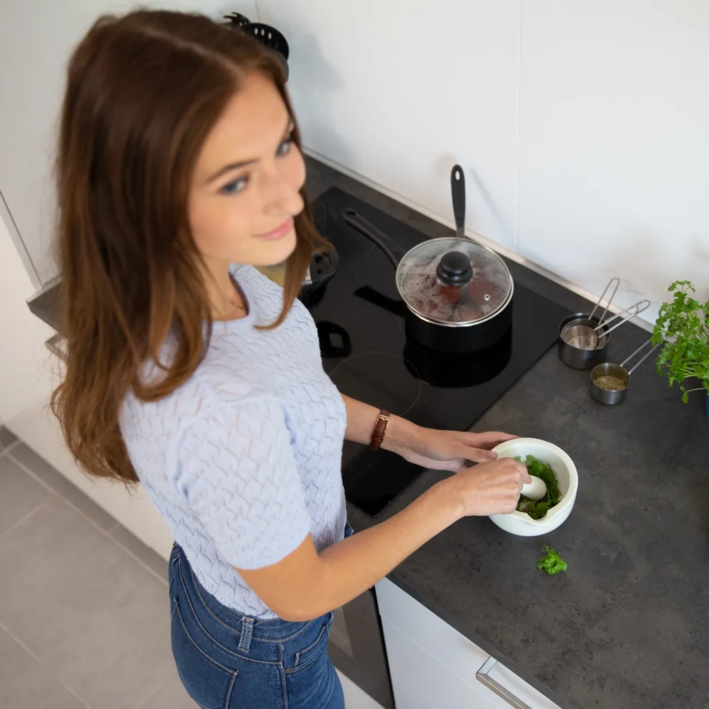 Relaxdays Mörser Mit Stößel Porzellan 6 Relaxdays Mörser Mit Stößel Porzellan – Bild 6