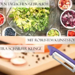Sparschäler 2er Set Schäler Obst Gemüse Mit Rostfreier Scharfer Pendelklinge Universalschäler Für Rechts Und Linkshänder Allzweckschäler Zum Schälen Von Obst Gemüse Spülmaschinen Geeignet -Herd Gluck Verkäufe 3f3cff0fedfa821f2484dd3ebbb7b9ec 1