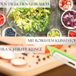 Sparschäler 4er Set Schäler Obst Gemüse Mit Rostfreier Scharfer Pendelklinge Universalschäler Für Rechts Und Linkshänder Allzweckschäler Zum Schälen Von Obst Gemüse Spülmaschinen Geeignet Grün -Herd Gluck Verkäufe 44864bc7af396e9f2b7d8a13670a5b32