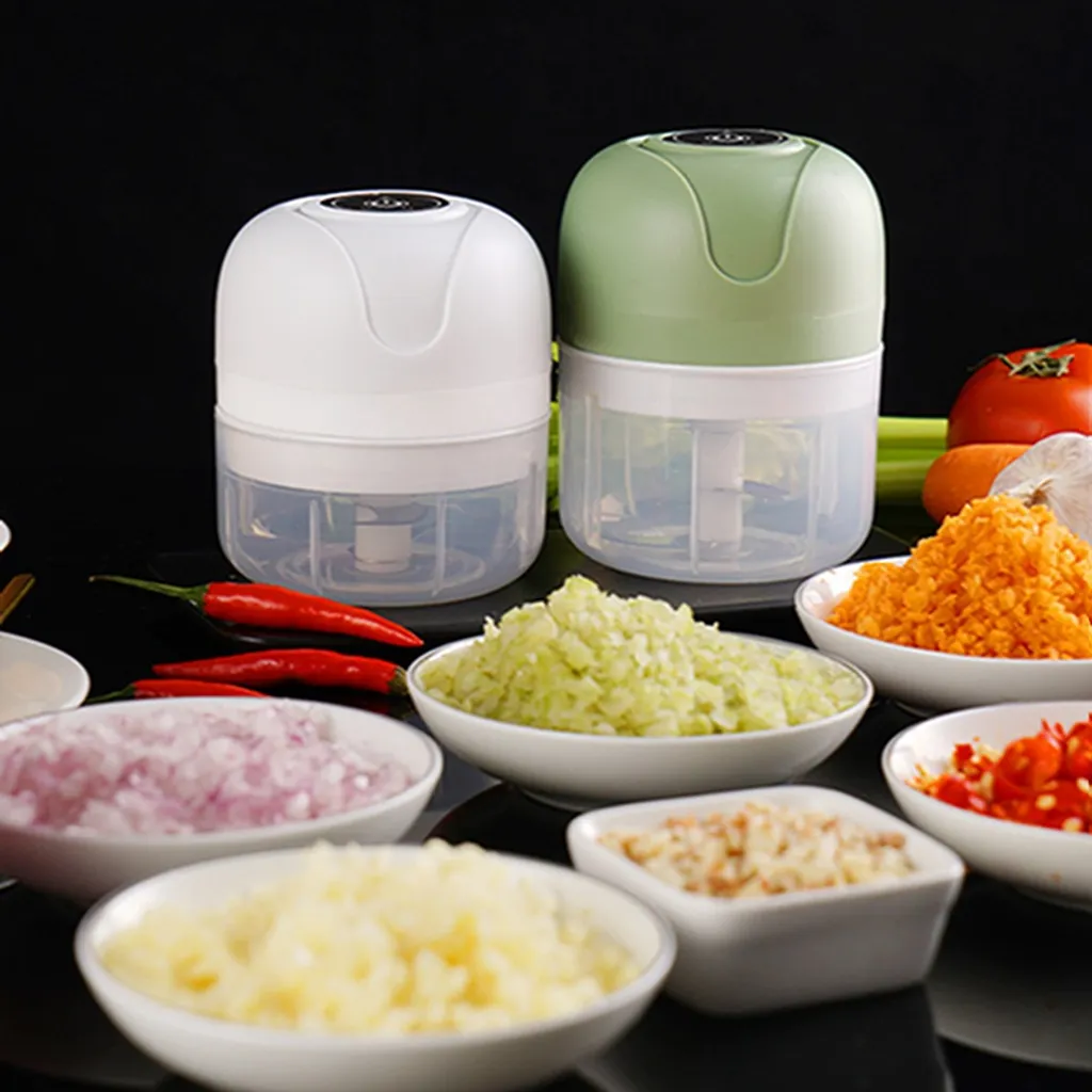 100ml Elektrische KnoblauchpresseEdelstahl Knoblauch-Artefakt, Knoblauchschneider, Knoblauchpresse Grün 3 100ml Elektrische KnoblauchpresseEdelstahl Knoblauch-Artefakt, Knoblauchschneider, Knoblauchpresse Grün – Bild 3