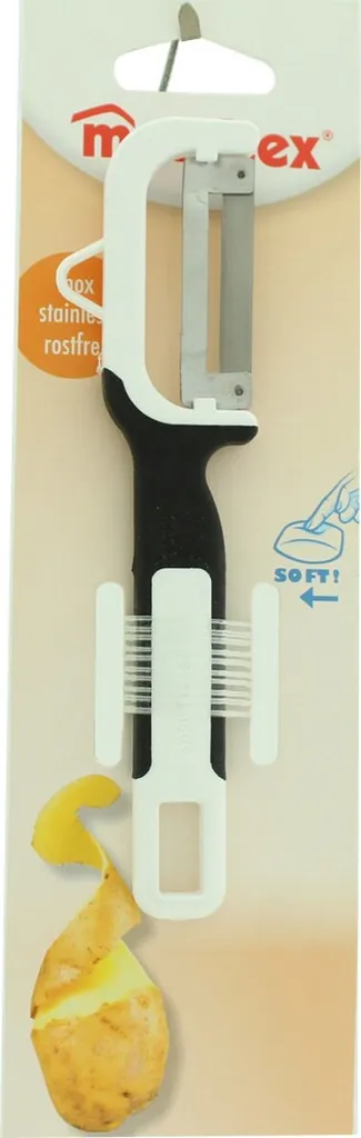 Metaltex Sparschäler Vertikal Gemüseschäler Mit Rutschfestem Griff 2 Metaltex Sparschäler Vertikal Gemüseschäler Mit Rutschfestem Griff – Bild 2