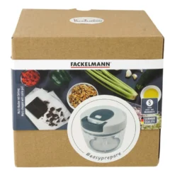 Fackelmann Multi-Hacker Easyprepare, Hochweritger Mulit-Zerkleinerer Mit Seilzug, Transparenter Auffangbehälter Mit Frischhaltedeckel, Sicher Halt Durch Anti-Rutsch-Boden (Farbe: Weiß / Blau-Grau) -Herd Gluck Verkäufe 4b5500e5fa85429aed540b0e2f86b3fb