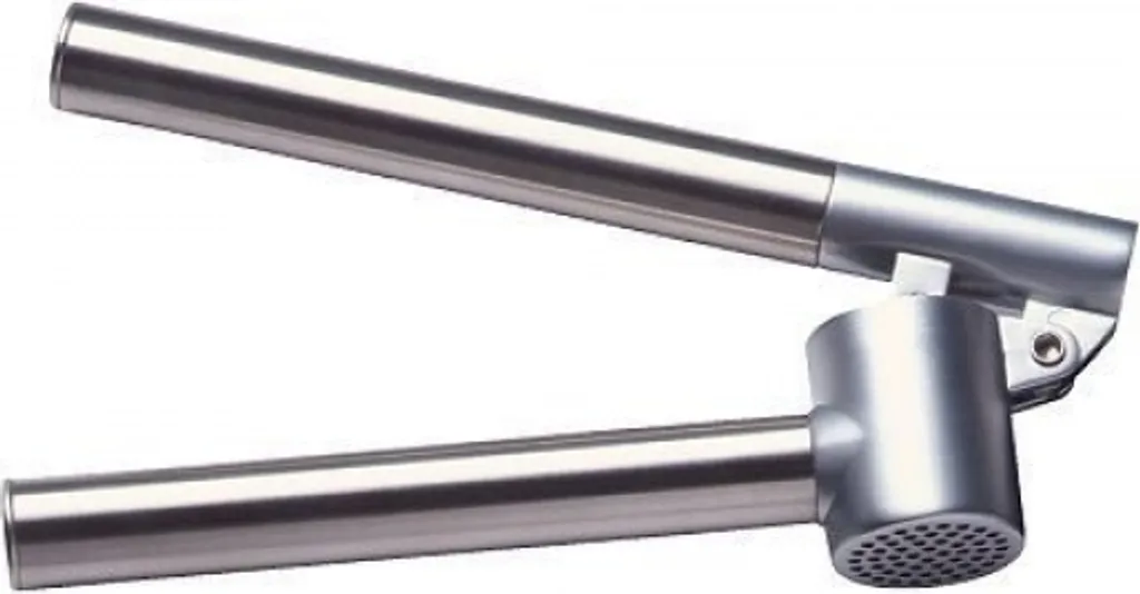 Knoblauch- Presse Aus Edelstahl Ø3cm, L 16cm Aluminium Profi 1 Knoblauch- Presse Aus Edelstahl Ø3cm, L 16cm Aluminium Profi