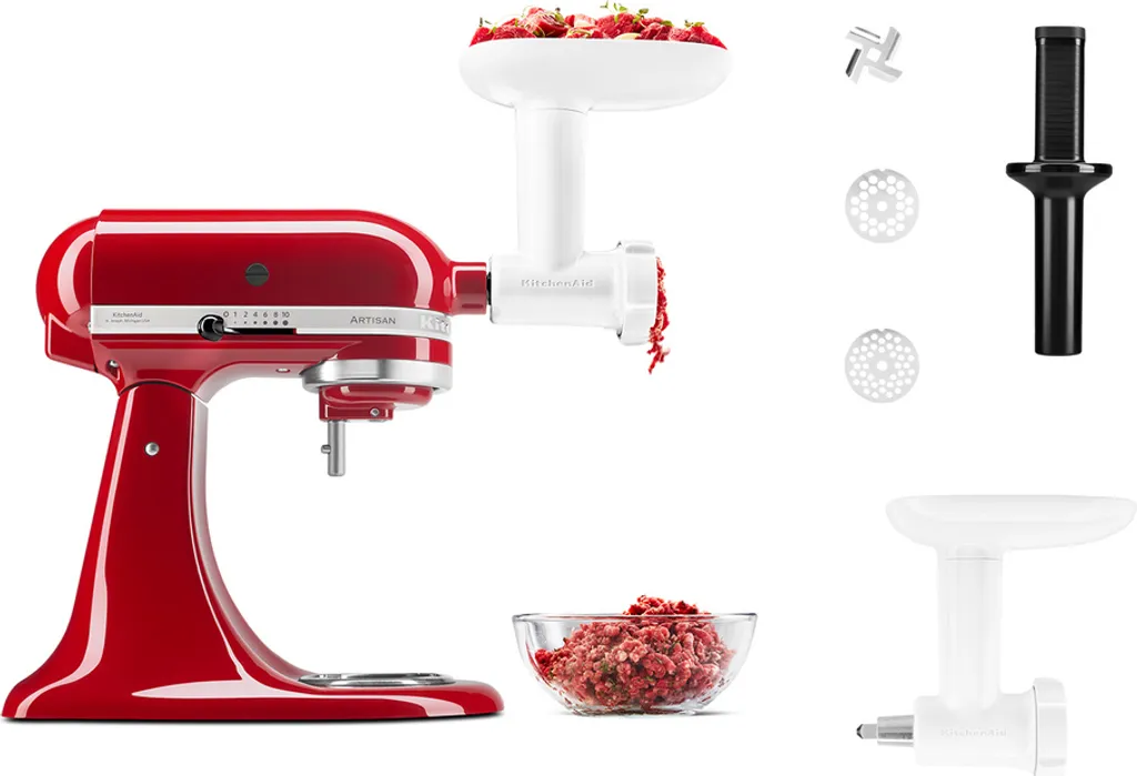 KitchenAid 5KSM2FPPC Zubehör Set Bundle Für Küchenmaschinen, Fleischwolf, Pürieraufsatz, Gemüseschneider (5KSMFVSFGA + 5KSMVSA) 10 KitchenAid 5KSM2FPPC Zubehör Set Bundle Für Küchenmaschinen, Fleischwolf, Pürieraufsatz, Gemüseschneider (5KSMFVSFGA + 5KSMVSA) – Bild 10