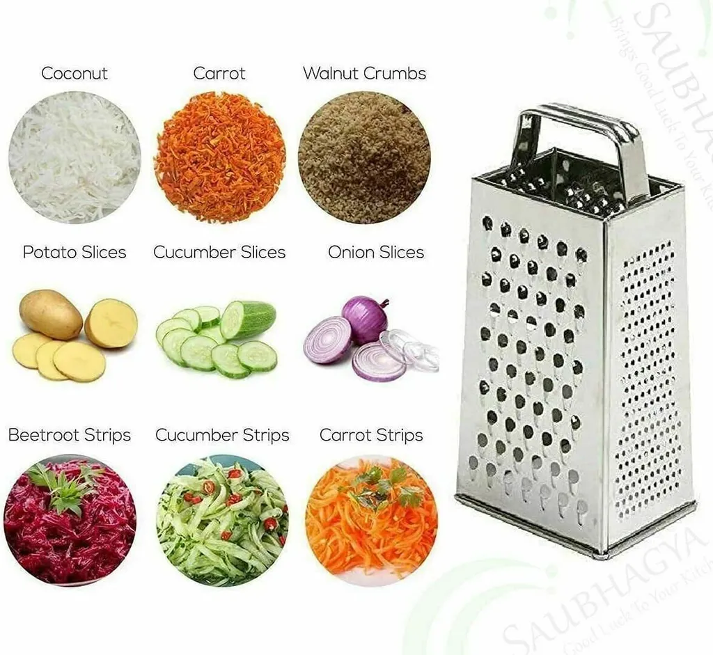 4 Seitige Blades Käse Gemüse Reibe Karotte Gurken Hobel Schneider Edelstahl Gemüseschneider 3 4 Seitige Blades Käse Gemüse Reibe Karotte Gurken Hobel Schneider Edelstahl Gemüseschneider – Bild 3