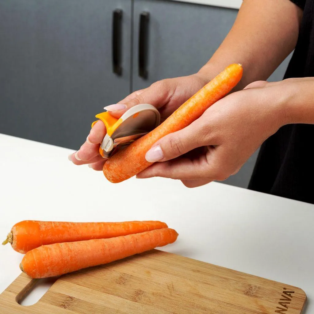 NAVA Sparschäler Zum Tragen Am HANDFINGER Obstschäler Gemüseschäler 4 NAVA Sparschäler Zum Tragen Am HANDFINGER Obstschäler Gemüseschäler – Bild 4
