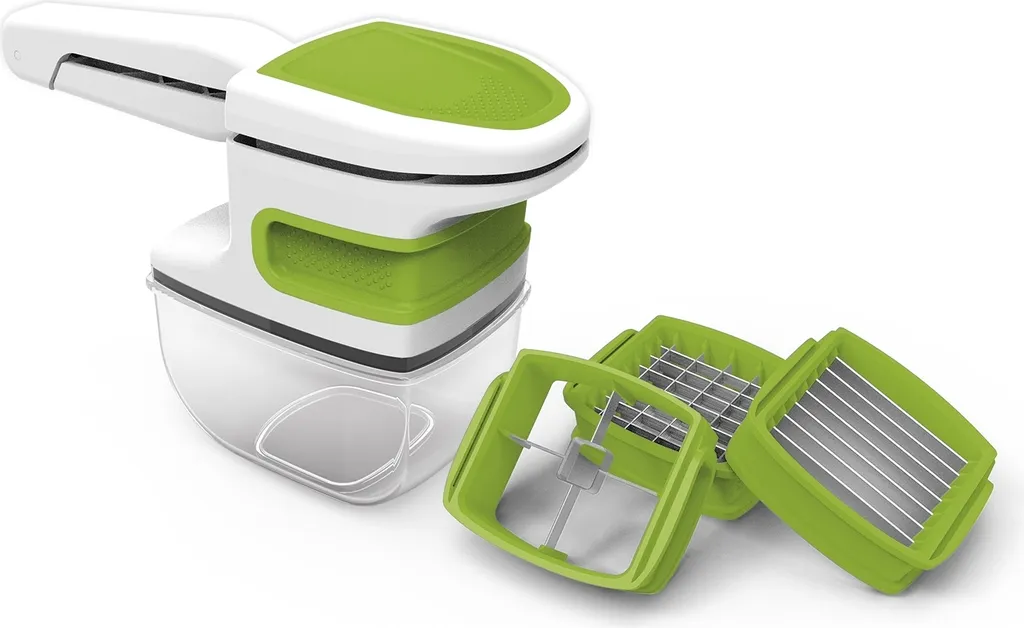 Gemüseschneider Multischneider Küchenreibe 4 Schneideinsätze Allesschneider 5in1 1 Gemüseschneider Multischneider Küchenreibe 4 Schneideinsätze Allesschneider 5in1