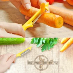 Sparschäler Obst Gemüse Schäler Universalschäler Mit Rostfreier Scharfer Zweischneidiger Pendelklinge Allzweckschäler Mit Klassischem Kunststoffgriff Zum Schälen Von Obst Und Gemüse Gelb -Herd Gluck Verkäufe 5daf2ec0248fca88ddcf41c63e6e76e3