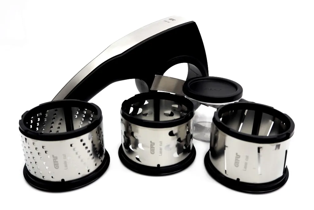 Gefu Trommelreibe Pecorino Laser Cut Mit 3 Trommeleinsätzen Käsereibe 15 Gefu Trommelreibe Pecorino Laser Cut Mit 3 Trommeleinsätzen Käsereibe – Bild 15