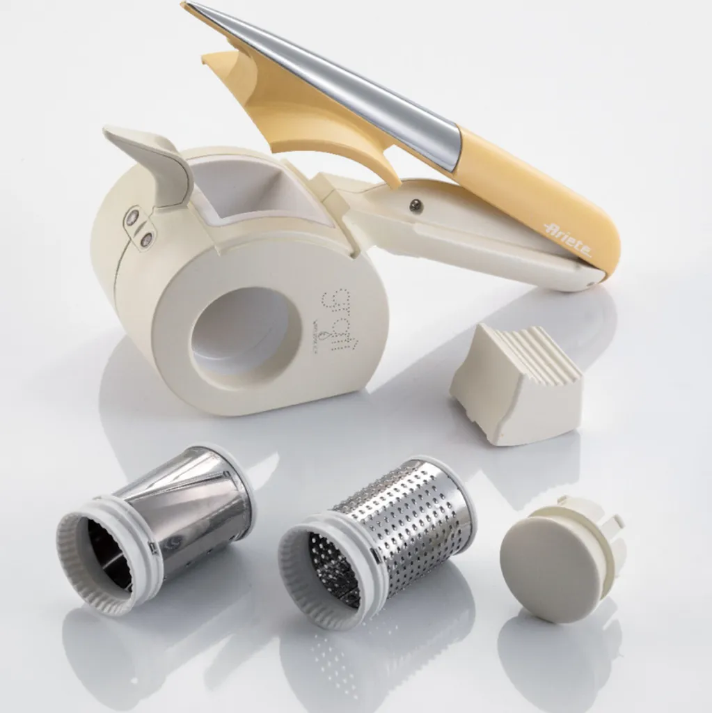 Ariete Elektrische Käse-/Schoko-/Nuss-Reibe GRATI Wasserdicht 2 Ariete Elektrische Käse-/Schoko-/Nuss-Reibe GRATI Wasserdicht – Bild 2