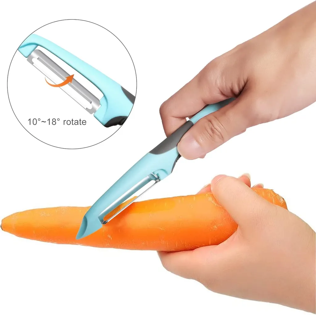 Gemüseschäler, 4 St. Sparschäler Set| Schäler| Kartoffelschäler, Für Schälen Von Kartoffeln, Karotten Und Verschiedenen Gemüse- Und Obstsorten. 5 Gemüseschäler, 4 St. Sparschäler Set| Schäler| Kartoffelschäler, Für Schälen Von Kartoffeln, Karotten Und Verschiedenen Gemüse- Und Obstsorten. – Bild 5