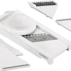 GSD 30 000 Universal-Gemüsehobel Aus Kunststoff, Mit 3 Einsätzen Aus Edelstahl, Silber -Herd Gluck Verkäufe 6680fcabc321314984d7fdc4c5207422