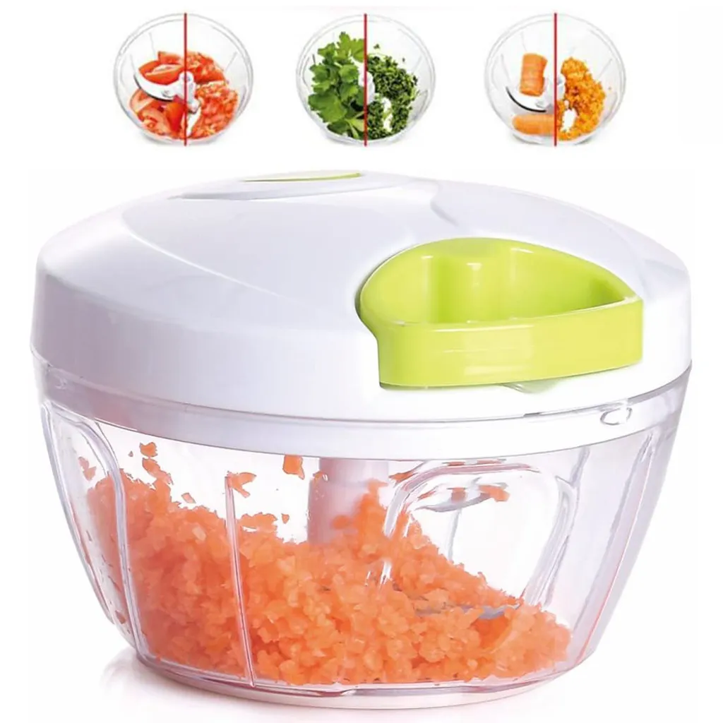 Zerkleinerer Universalzerkleinerer Zwiebelschneider Multizerkleinerer Gemüsehobel Seilzug, 500 Ml 6 Zerkleinerer Universalzerkleinerer Zwiebelschneider Multizerkleinerer Gemüsehobel Seilzug, 500 Ml – Bild 6