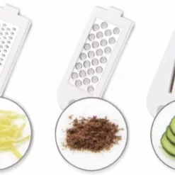 Alpina Multireibe - Dünnschäler Und Reibe-Set - Edelstahlmesser - Weiß -Herd Gluck Verkäufe 714cd83da70580053fec017023cb7437