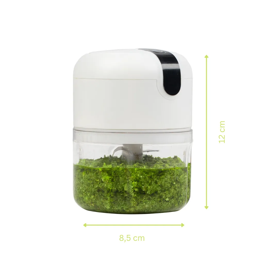 Genius Choptastic Pro Multi-Zerkleinerer 2 Stücke, 30 Watt, 250 Ml Fassungsvermögen, Elektrischer Zerkleinerer Für Obst, Gemüse, Käse, Schokolade, Nüsse Und Babynahrung 6 Genius Choptastic Pro Multi-Zerkleinerer 2 Stücke, 30 Watt, 250 Ml Fassungsvermögen, Elektrischer Zerkleinerer Für Obst, Gemüse, Käse, Schokolade, Nüsse Und Babynahrung – Bild 6