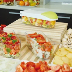 Dicer Express - Multifunktionales Gemüse- Und Obstschneider, 15 Teiliges Set Mit Fingerschutz, Alles-Schneider- Original Aus Der TV Werbung 15 Dicer Express - Multifunktionales Gemüse- Und Obstschneider, 15 Teiliges Set Mit Fingerschutz, Alles-Schneider- Original Aus Der TV Werbung -Herd Gluck Verkäufe 73ebccc4179da258b42084e09d0c069a