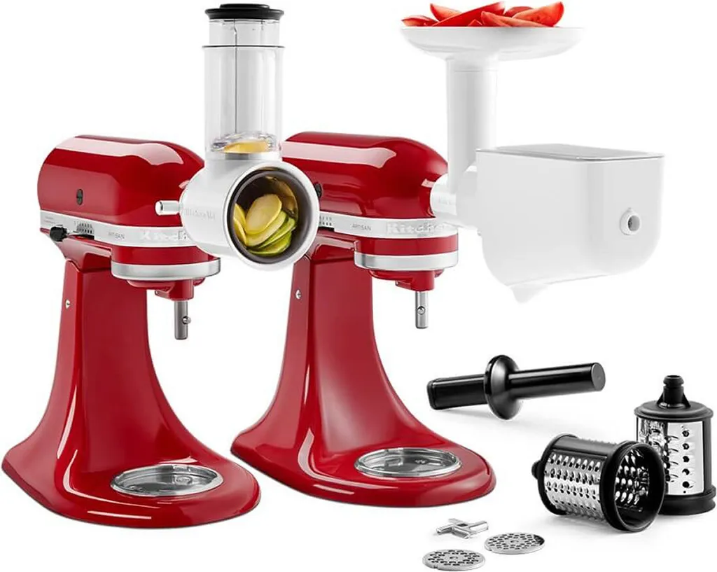 KitchenAid 5KSM2FPPC Zubehör Set Bundle Für Küchenmaschinen, Fleischwolf, Pürieraufsatz, Gemüseschneider (5KSMFVSFGA + 5KSMVSA) 2 KitchenAid 5KSM2FPPC Zubehör Set Bundle Für Küchenmaschinen, Fleischwolf, Pürieraufsatz, Gemüseschneider (5KSMFVSFGA + 5KSMVSA) – Bild 2