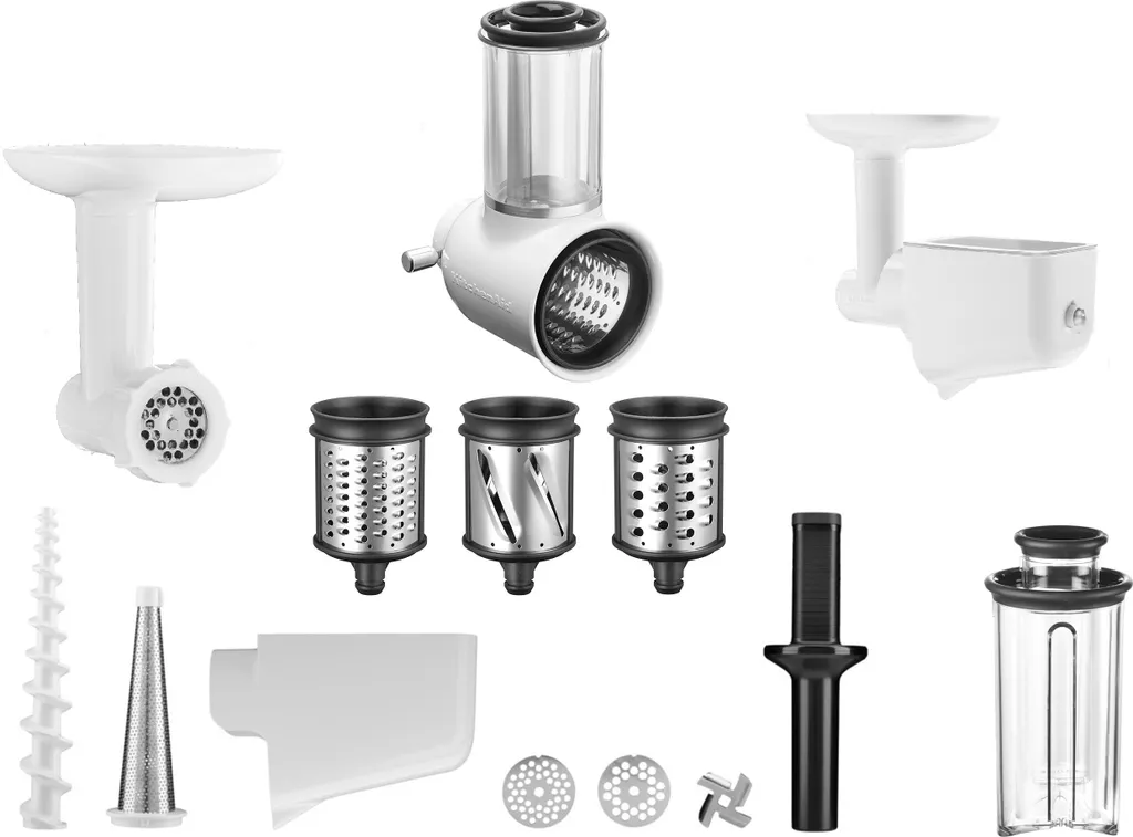 KitchenAid 5KSM2FPPC Zubehör Set Bundle Für Küchenmaschinen, Fleischwolf, Pürieraufsatz, Gemüseschneider (5KSMFVSFGA + 5KSMVSA) 7 KitchenAid 5KSM2FPPC Zubehör Set Bundle Für Küchenmaschinen, Fleischwolf, Pürieraufsatz, Gemüseschneider (5KSMFVSFGA + 5KSMVSA) – Bild 7