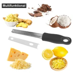 2er Pack Zitronenreibe Aus Edelstahl Parmesanreibe 32,5 Cm Ingwerreibe Multifunktionaler Zester Reibe Muskatnuss Reibe Mit Schutz & Reinigungsbürste Hobel Reibe Für Schokolade, Käse, Kokosnuss -Herd Gluck Verkäufe 7fbb67430b8e1dc4fd37583cf64f1cb1
