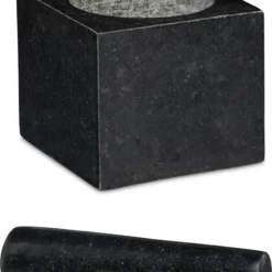 Relaxdays Eckiger Granit Mörser Mit Stößel -Herd Gluck Verkäufe 8113576778626c1cab33904789c3c3e9