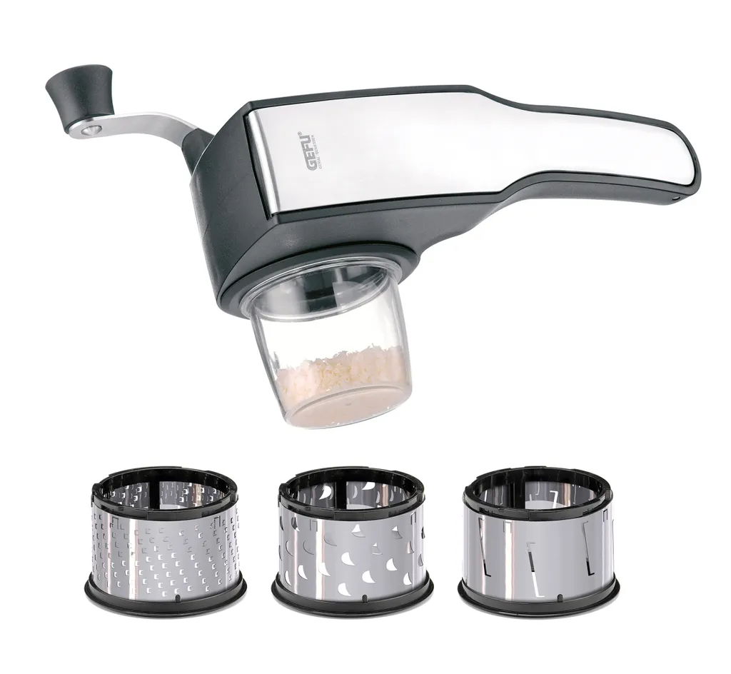 Gefu Trommelreibe Pecorino Laser Cut Mit 3 Trommeleinsätzen Käsereibe 9 Gefu Trommelreibe Pecorino Laser Cut Mit 3 Trommeleinsätzen Käsereibe – Bild 9