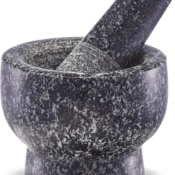 Zeller Present 24504 Mörser&Stößel-Set Granit, Anthrazit, 2-teilig (1 Set)