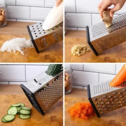 Edelstahl Käsereibe Antihaft Kistenreibe 4 Seiten Für Käse, Gemüse, Ingwer,Karotten -Herd Gluck Verkäufe 851796ef1a70bca9bf24b9f6259687e2