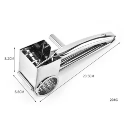 Trommelreibe Edelstahl Gemüse Käseschneider Manuelle Dreh Käsereiben Mit 3 Ersatzköpfen Kurbel 20*11*8.8cm -Herd Gluck Verkäufe 859288acad444d52e7d2258c23aeaee5