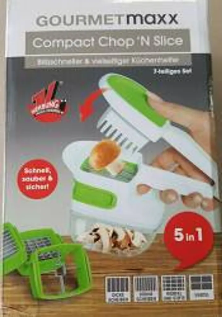 Gemüseschneider Multischneider Küchenreibe 4 Schneideinsätze Allesschneider 5in1 11 Gemüseschneider Multischneider Küchenreibe 4 Schneideinsätze Allesschneider 5in1 – Bild 11