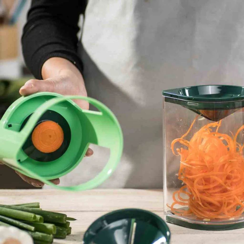 Genius Super Julietti 6tlg Spiralschneider - Gemüseschneider Für Dekorative Spiralen Und Juliettis - Zoodle Maker Für Low Carb-Pasta; A18018 3 Genius Super Julietti 6tlg Spiralschneider - Gemüseschneider Für Dekorative Spiralen Und Juliettis - Zoodle Maker Für Low Carb-Pasta; A18018 – Bild 3