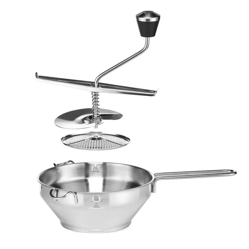 EDELSTAHL Passiermühle Passiersieb Sieb Passier Mühle Zerkleinerer 3 Einsätze 2 EDELSTAHL Passiermühle Passiersieb Sieb Passier Mühle Zerkleinerer 3 Einsätze – Bild 2