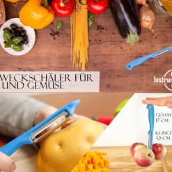Sparschäler 2er Set Schäler Obst Gemüse Mit Rostfreier Scharfer Pendelklinge Universalschäler Für Rechts Und Linkshänder Allzweckschäler Zum Schälen Von Obst Gemüse Spülmaschinen Geeignet Blau -Herd Gluck Verkäufe 8ea2890441d612a6d993343719a1861f