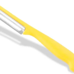 Sparschäler Obst Gemüse Schäler Universalschäler Mit Rostfreier Scharfer Zweischneidiger Pendelklinge Allzweckschäler Mit Klassischem Kunststoffgriff Zum Schälen Von Obst Und Gemüse Gelb