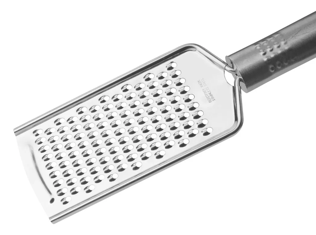 Fackelmann Reibe OVALGRIFF, Käsereibe, Zester Aus Rostfreiem Edelstahl (Farbe: Silber), Menge: 1 Stück 2 Fackelmann Reibe OVALGRIFF, Käsereibe, Zester Aus Rostfreiem Edelstahl (Farbe: Silber), Menge: 1 Stück – Bild 2