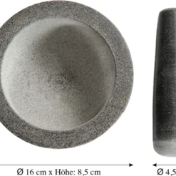 KESPER Mörser Granit Ø 16 Cm H: 8,5 Cm Mit Schlegel 71501 -Herd Gluck Verkäufe 9378122e201bb07609255ce51aec7ca1