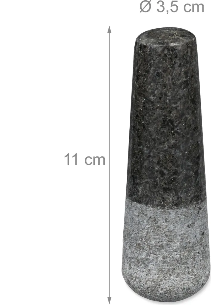 Relaxdays Granit Mörser Mit Stößel Klein 5 Relaxdays Granit Mörser Mit Stößel Klein – Bild 5