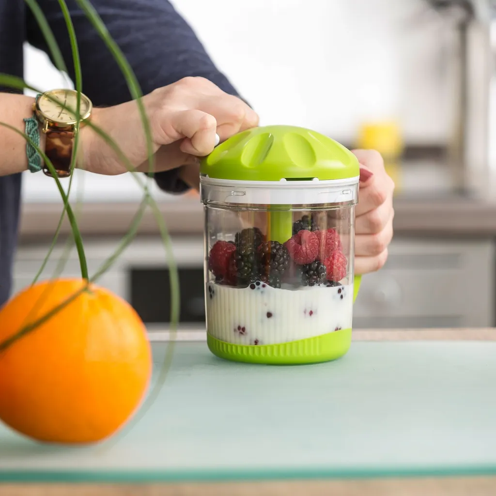 Genius Twist N Joy Set 3-tlg. Grün Zerkleinerer Zwiebelhacker Gemüseschneider; A29148 5 Genius Twist N Joy Set 3-tlg. Grün Zerkleinerer Zwiebelhacker Gemüseschneider; A29148 – Bild 5