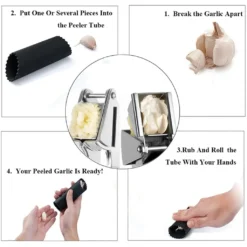Kitchen Premium Knoblauchpresse - Handlich & Leicht Zu Reinigen - Pressen Sie Knoblauch & Ingwer Mühelos (Kein Schälen Nötig) - Extra Stark & Strapazierfähig -Herd Gluck Verkäufe 97b15bbe0cb6ae4caf33ac2dfe9370e2