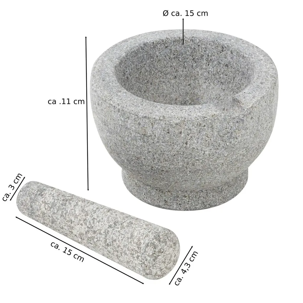Mörser Mit Stößel Reibe Zerkleinerer Gewürz Mühle Aus Granit 1 Mörser Mit Stößel Reibe Zerkleinerer Gewürz Mühle Aus Granit